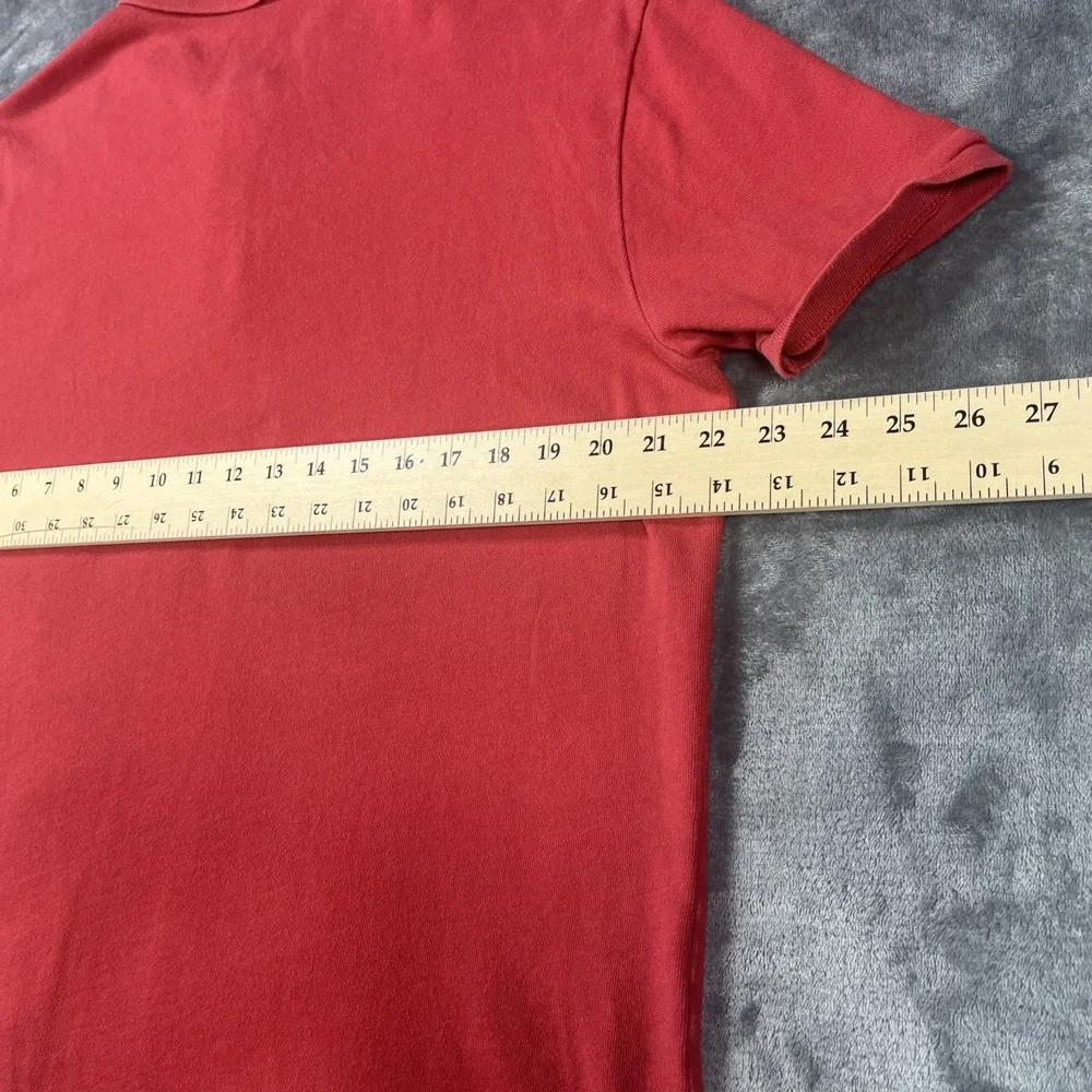 Ralph Lauren‎ Polo Shirt Mens L Red Classic Fit Short Sleeve Pony Preppy Knit